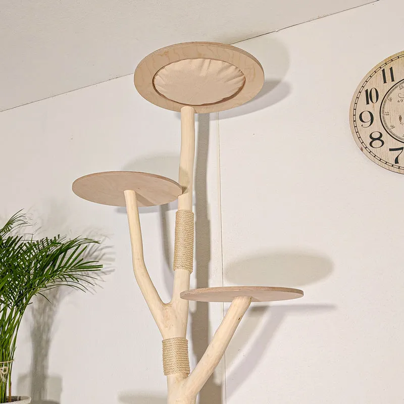 Naturkratzbaum 4511 Kratzbaum Natur Holz Design 200 cm hoch Katzenbaum