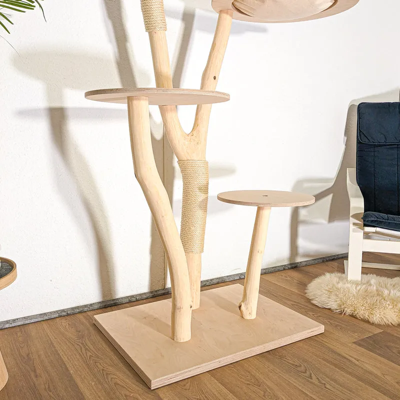 Naturkratzbaum 4506 Kratzbaum Natur Holz Design 175 cm hoch Katzenbaum
