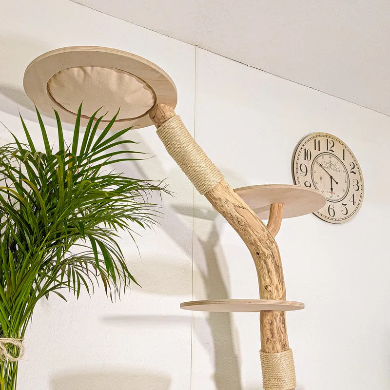 Naturkratzbaum 4493 Kratzbaum Natur Holz Design 180 cm hoch Katzenbaum