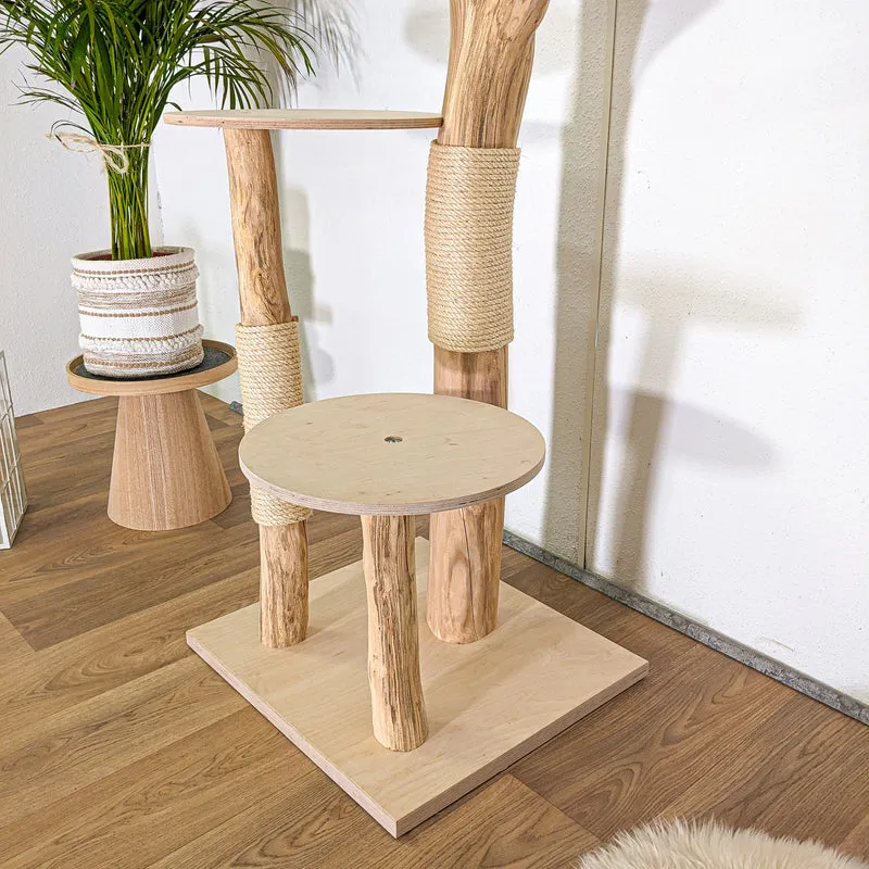 Naturkratzbaum 4492 Kratzbaum Natur Holz Design 175 cm hoch Katzenbaum