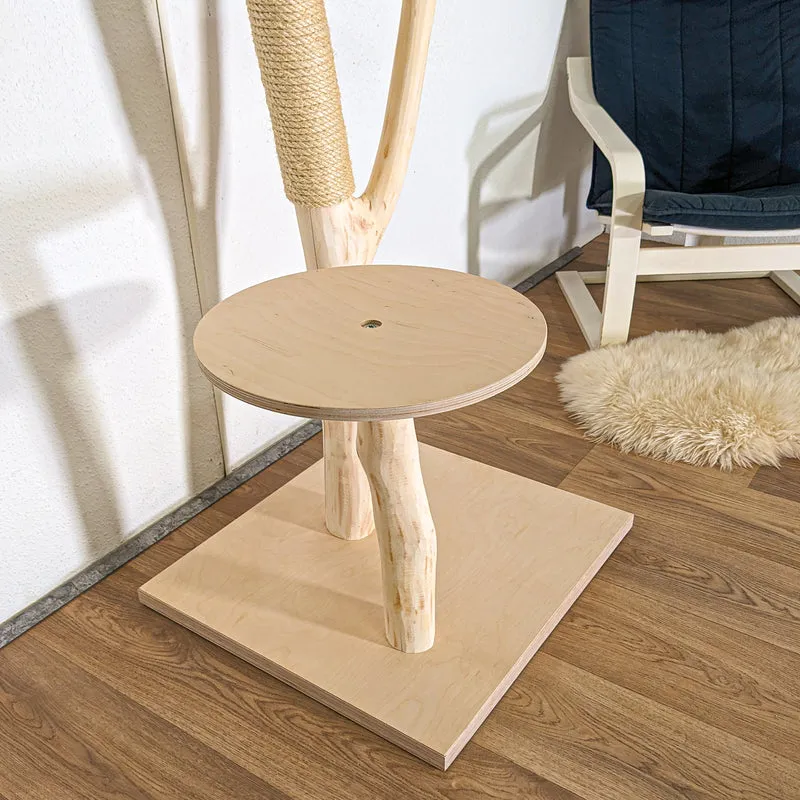 Naturkratzbaum 4489 Kratzbaum Natur Holz Design 134 cm hoch Katzenbaum