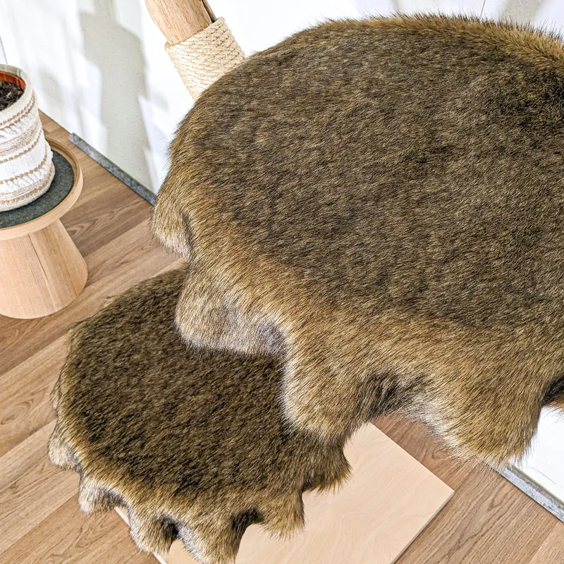 RESERVIERT + OHNE BEZÜGE -+- Naturkratzbaum 4483 Kratzbaum Natur Holz Design 153 cm hoch Katzenbaum