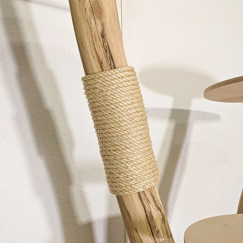 Naturkratzbaum 4480 Kratzbaum Natur Holz Design 120 cm hoch Katzenbaum