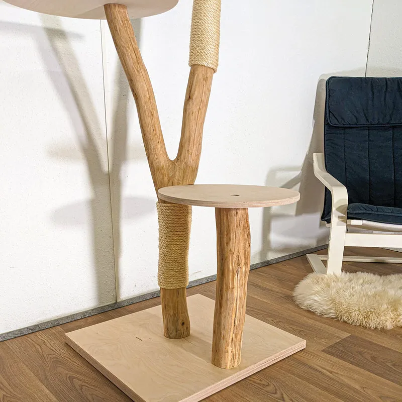 Naturkratzbaum 4478 Kratzbaum Natur Holz Design 152 cm hoch Katzenbaum