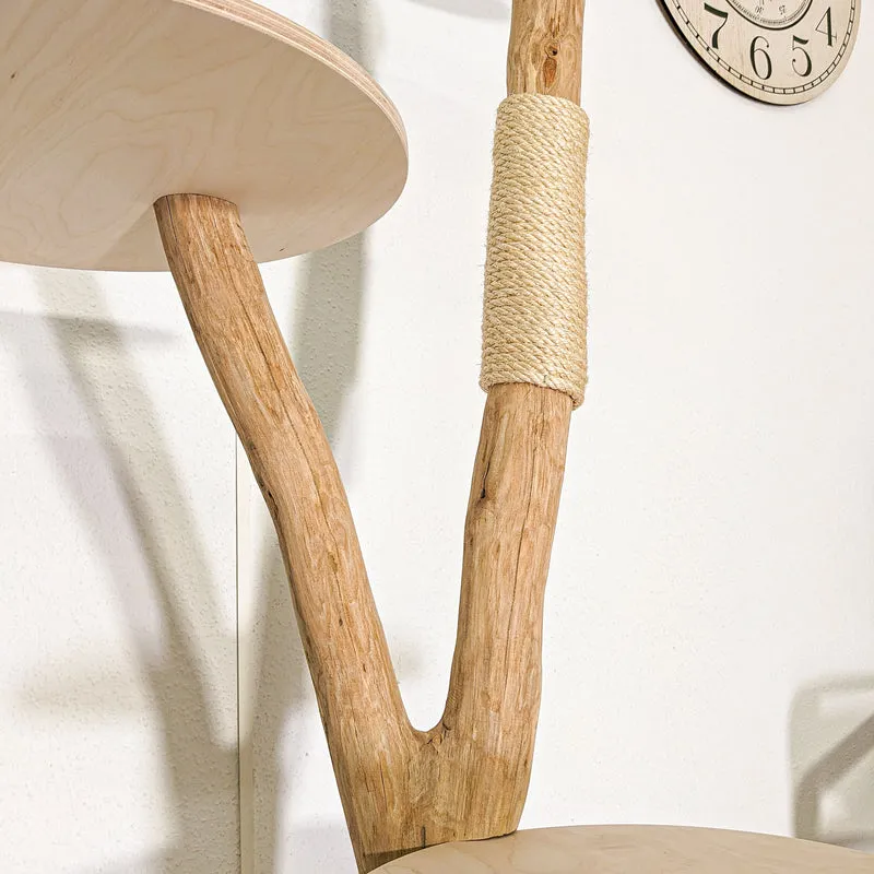 Naturkratzbaum 4478 Kratzbaum Natur Holz Design 152 cm hoch Katzenbaum