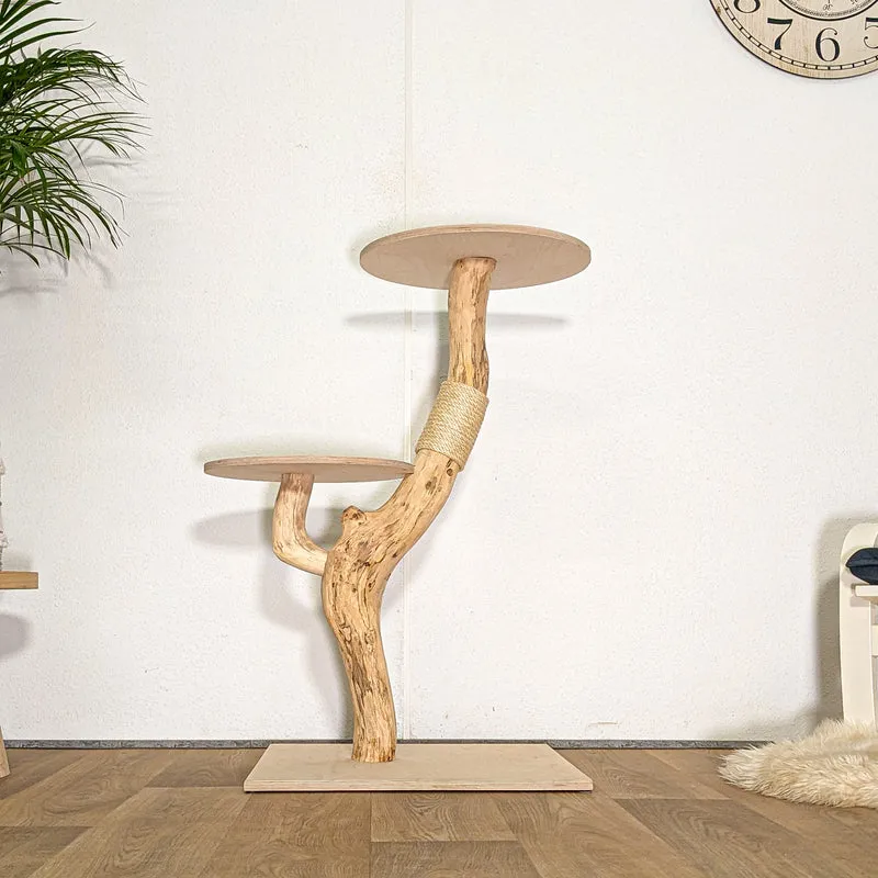 Naturkratzbaum 4476 Kratzbaum Natur Holz Design 100 cm hoch Katzenbaum