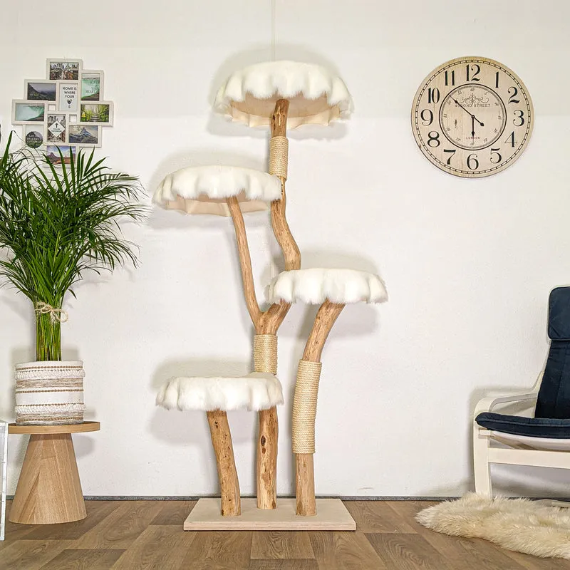 Naturkratzbaum 4475 Kratzbaum Natur Holz Design 180 cm hoch Katzenbaum