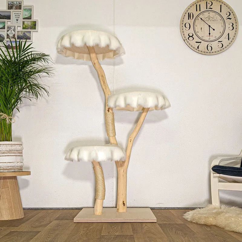 Naturkratzbaum 4474 Kratzbaum Natur Holz Design 152 cm hoch Katzenbaum