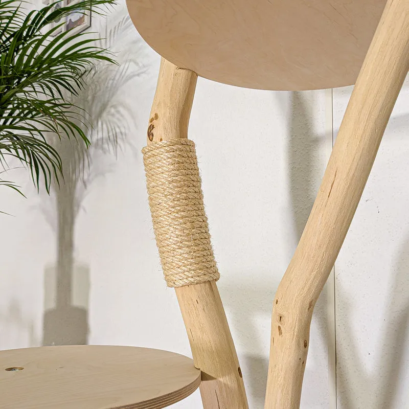 Naturkratzbaum 4474 Kratzbaum Natur Holz Design 152 cm hoch Katzenbaum