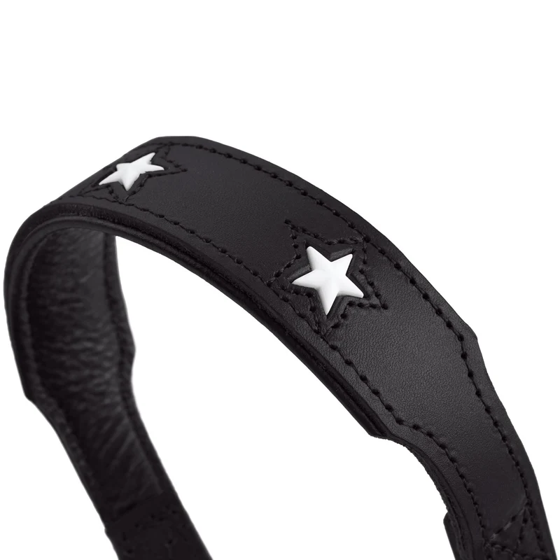 MAGIC STAR Set Halsband & Leine | schwarz