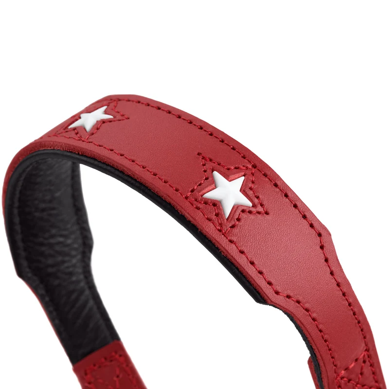 MAGIC STAR Set Halsband & Leine | rot