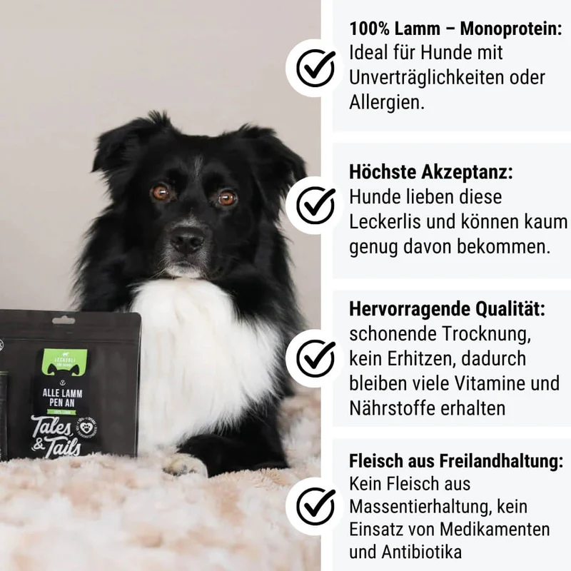 Tales & Tails Alle LammPen an- Trainingsleckerli 100% Lamm 250g
