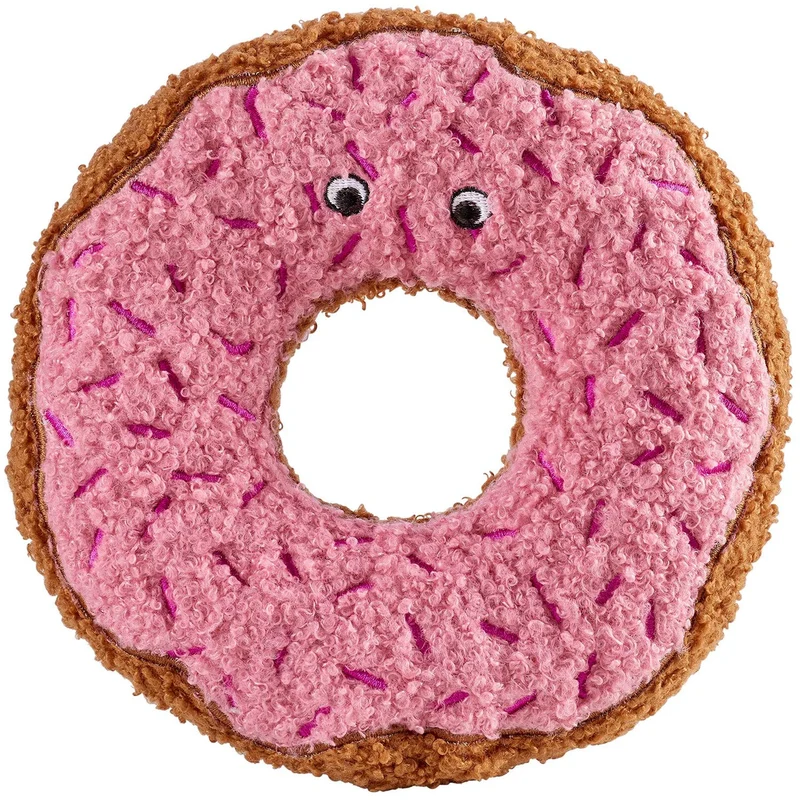 Toy Hund Belem Donut Polyester braun/rosa