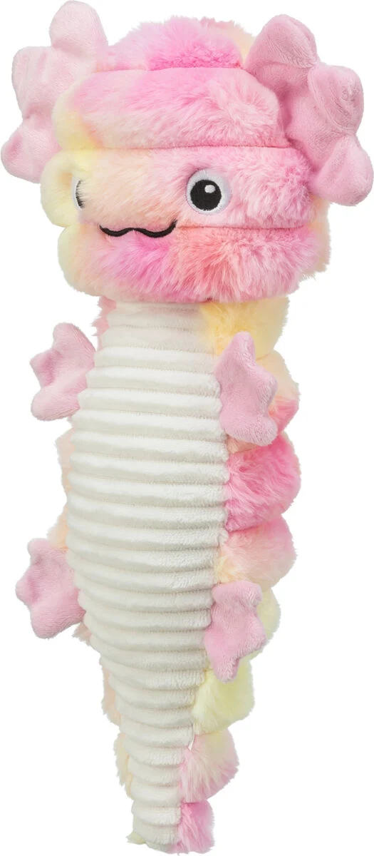 Knisterndes Axolotl Plüschspielzeug für Hunde mit Quietscher