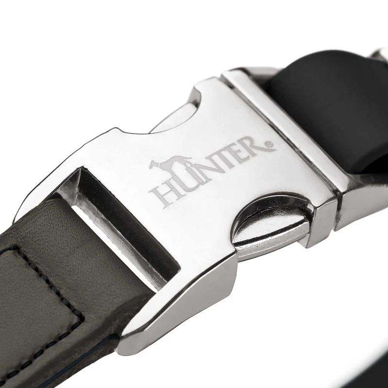 Halsung Wolmar BioThane® x Leder Alu-Strong