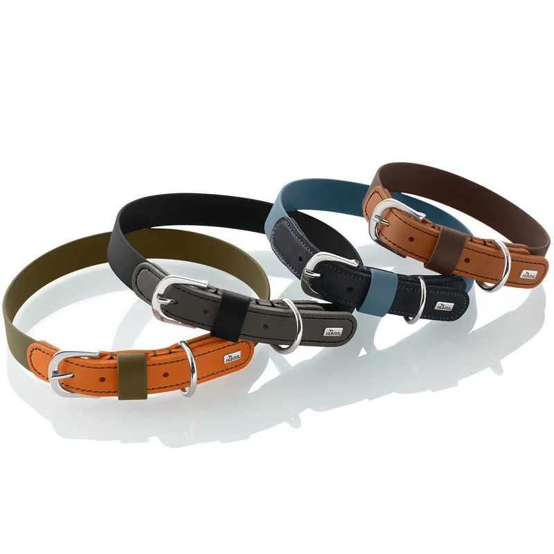 Halsband Wolmar BioThane® x Leder