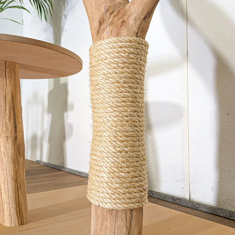 Naturkratzbaum 4472 Kratzbaum Natur Holz Design 120 cm hoch Katzenbaum