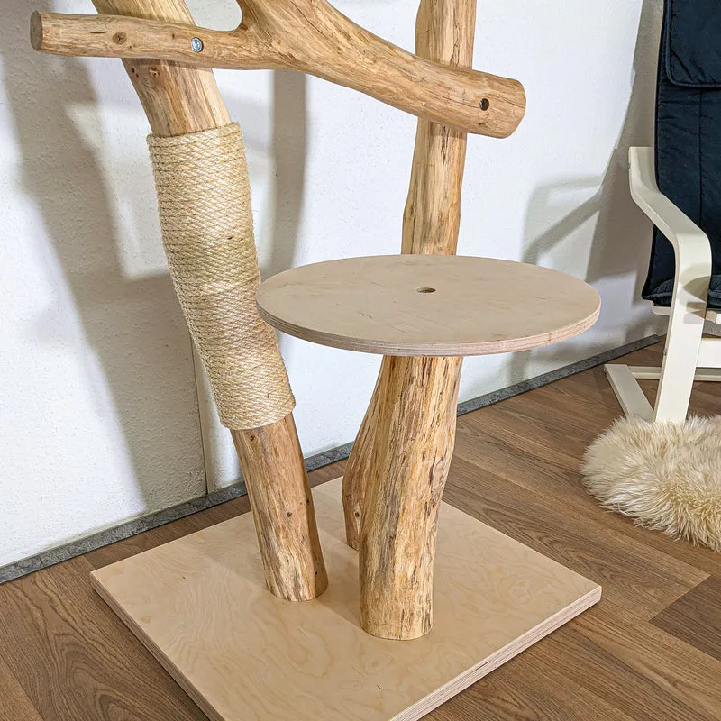 Naturkratzbaum 4471 Kratzbaum Natur Holz Design 130 cm hoch Katzenbaum