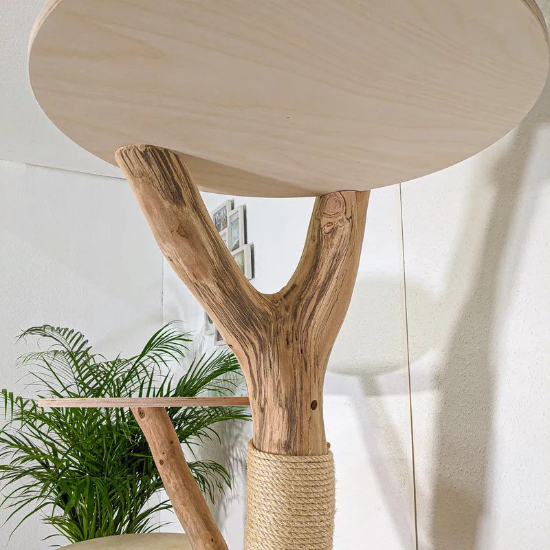 Naturkratzbaum 4443 Kratzbaum Natur Holz Design 200 cm hoch Katzenbaum