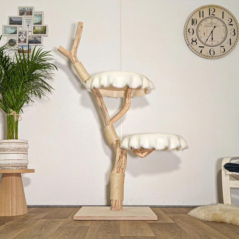 Naturkratzbaum 4439 Kratzbaum Natur Holz Design 167 cm hoch Katzenbaum