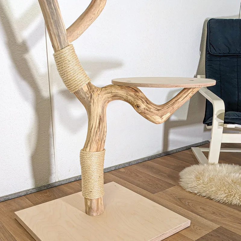 Naturkratzbaum 4439 Kratzbaum Natur Holz Design 167 cm hoch Katzenbaum