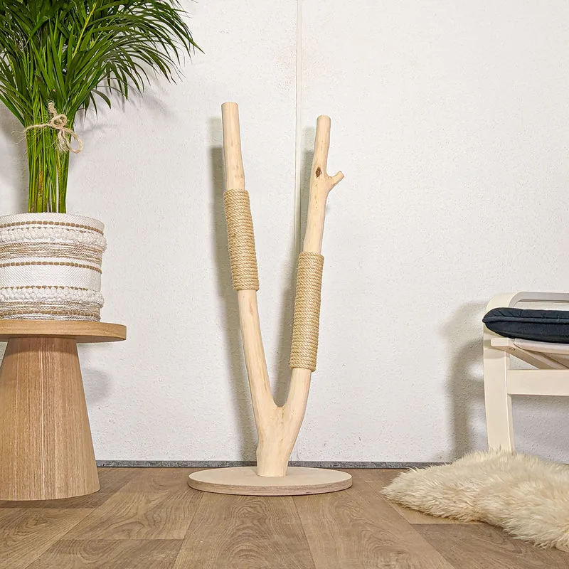 Kratzstamm 4457 Natur Holz Design Kratzbaum 100 cm hoch Naturkratzbaum