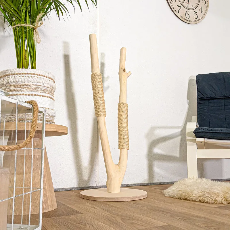 Kratzstamm 4457 Natur Holz Design Kratzbaum 100 cm hoch Naturkratzbaum