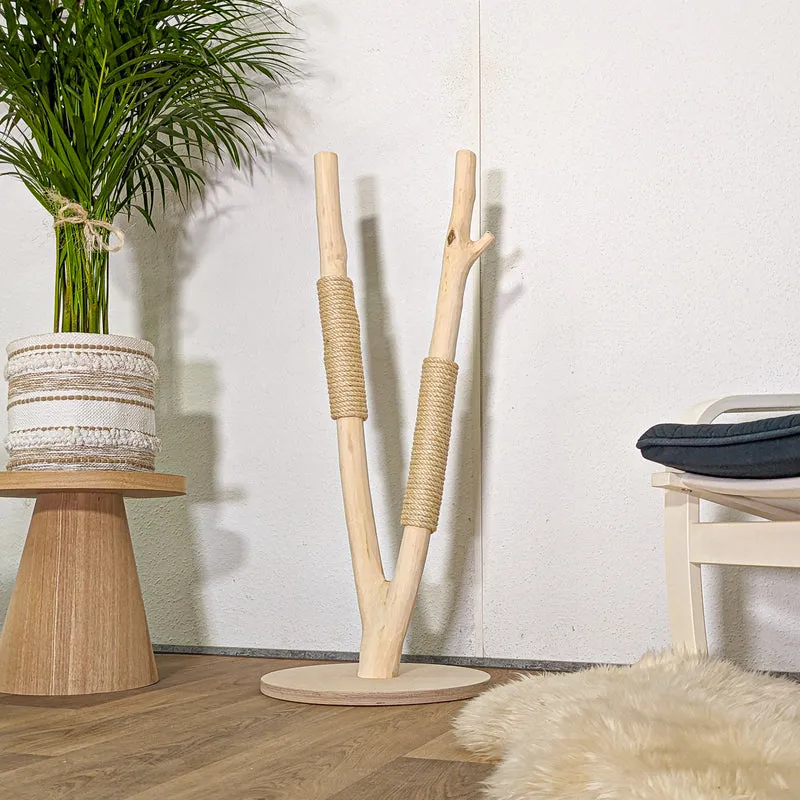 Kratzstamm 4457 Natur Holz Design Kratzbaum 100 cm hoch Naturkratzbaum