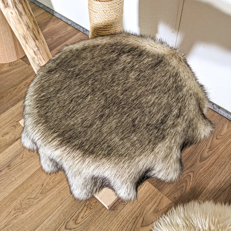 RESERVIERT - H+P - Naturkratzbaum 4431 Kratzbaum Natur Holz Design 135 cm hoch Katzenbaum