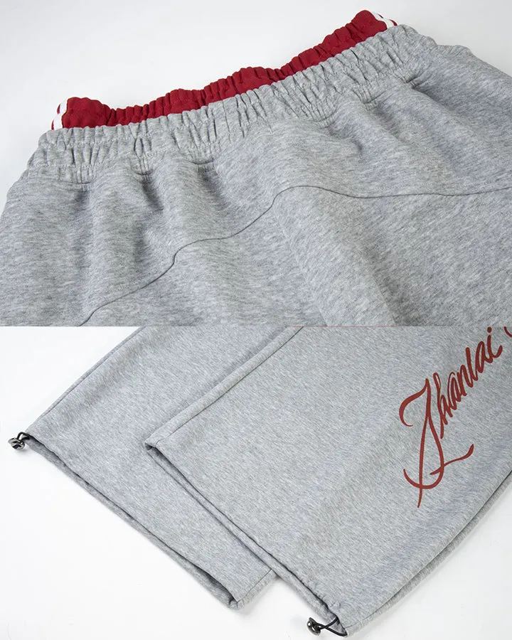 KIIKIO Street Oversized Graphic Embroidery Casual Sweatpants