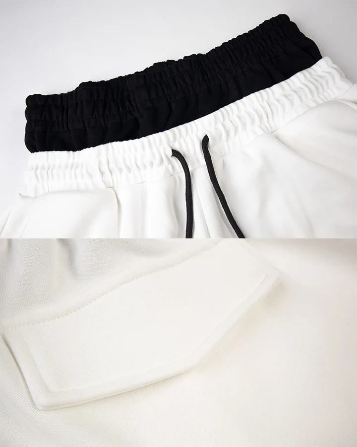 KIIKIO Street Patchwork Graphic Layered Casual Pants