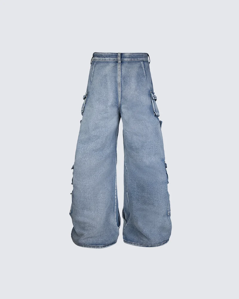 KIIKIO Utility Multi Pocket Layered Zipper Cargo Pants