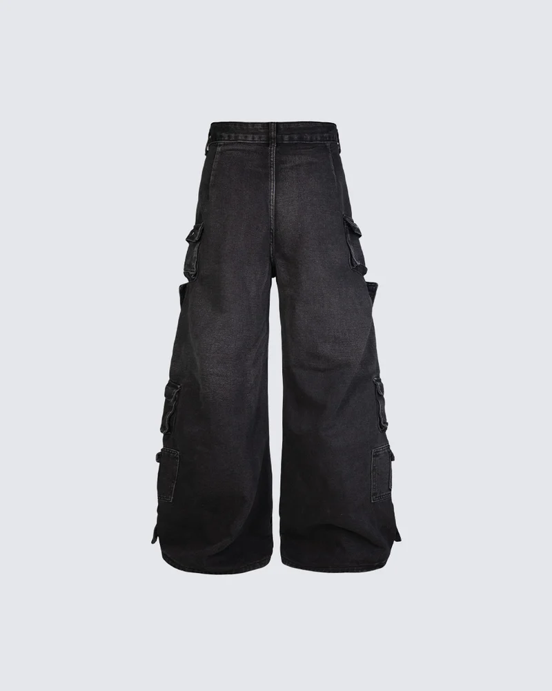 KIIKIO Utility Multi Pocket Layered Zipper Cargo Pants