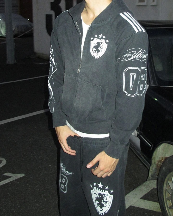 KIIKIO Gothic Patchwork Hoodie