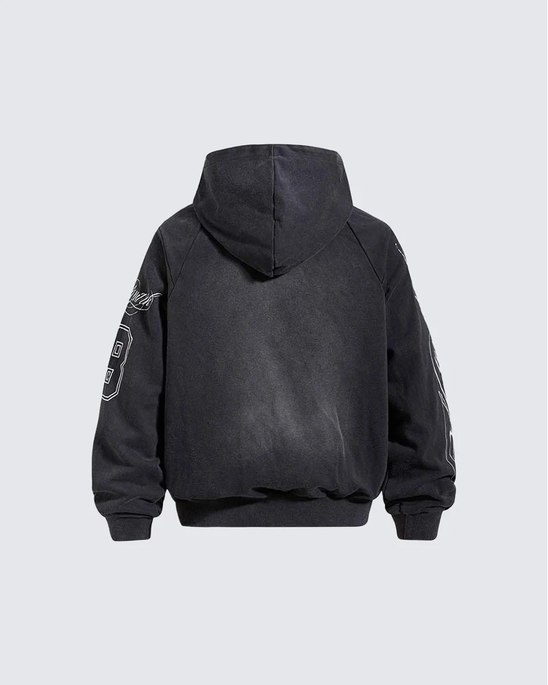 KIIKIO Gothic Patchwork Hoodie