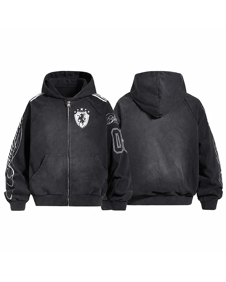 KIIKIO Gothic Patchwork Hoodie