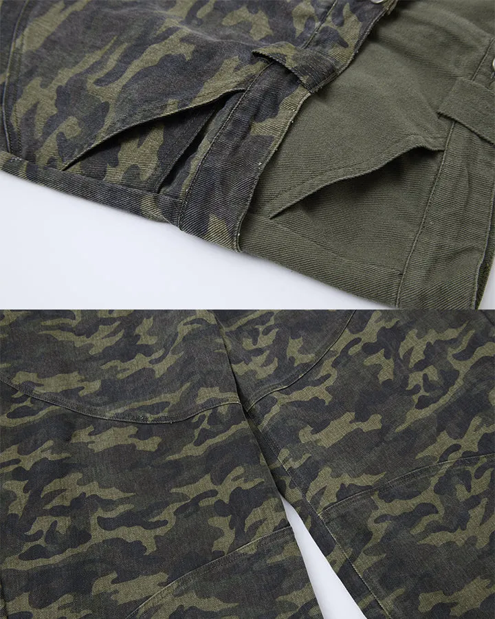 KIIKIO Utility Asymmetric Jeans