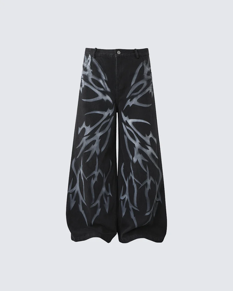 KIIKIO Y2K Washed Jeans