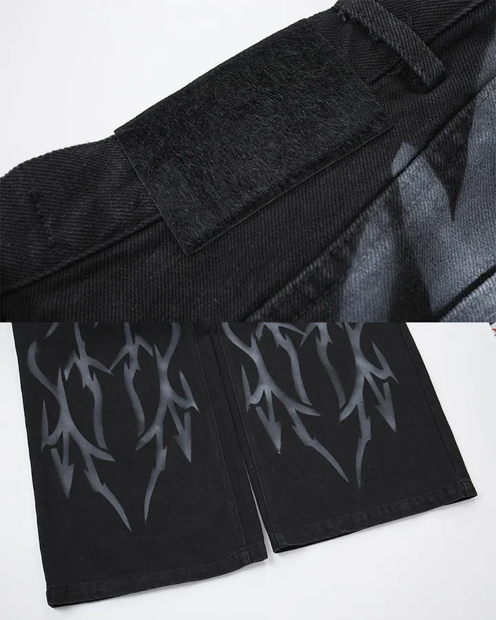 KIIKIO Y2K Washed Jeans