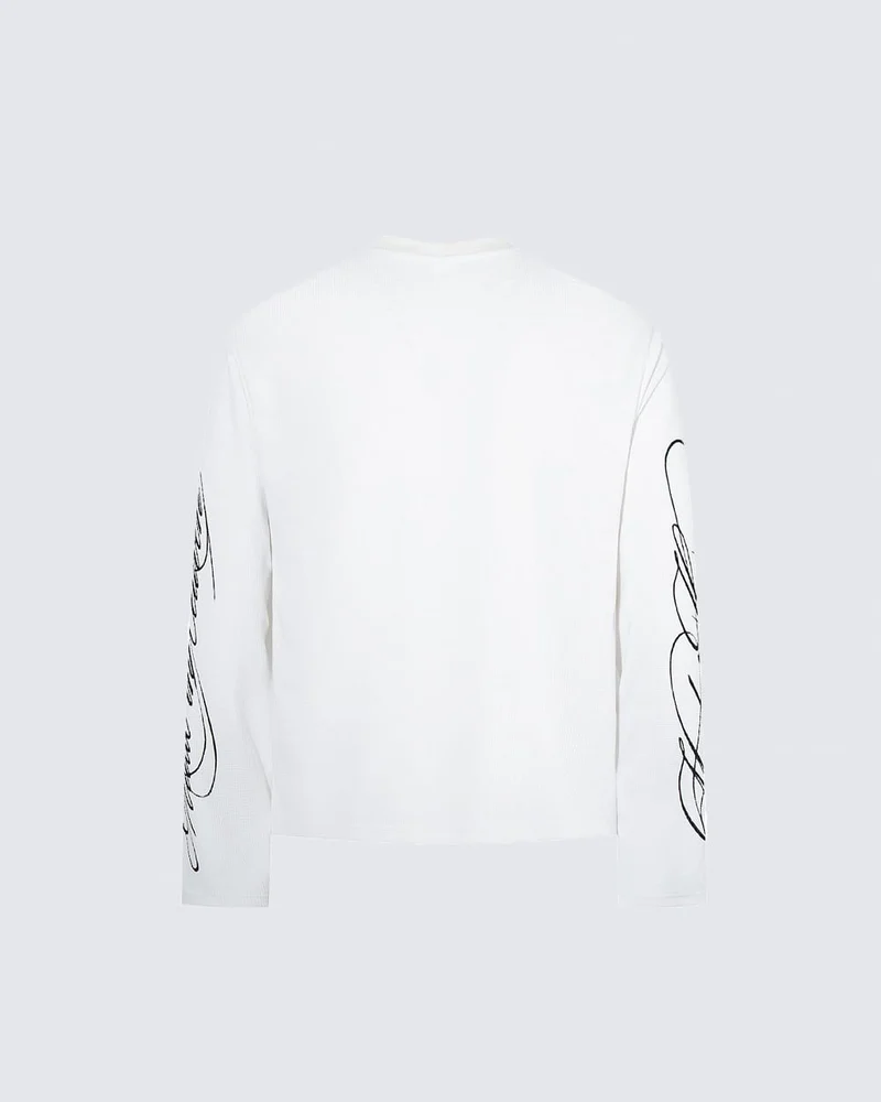 KIIKIO Gothic Eagle Graphic Long Sleeve Top