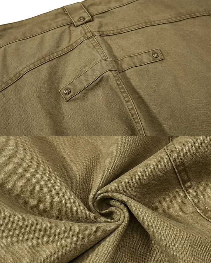 KIIKIO Rivet Vintage Curved Leg Cargo Pants