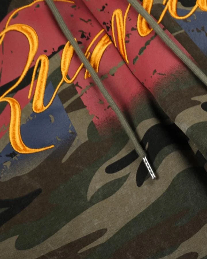 KIIKIO American Camouflage Graphic Print Casual Sweatpants