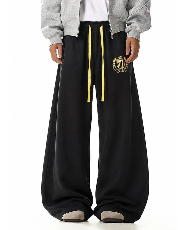 KIIKIO Vintage Wide Leg Back Graphic Track Pants