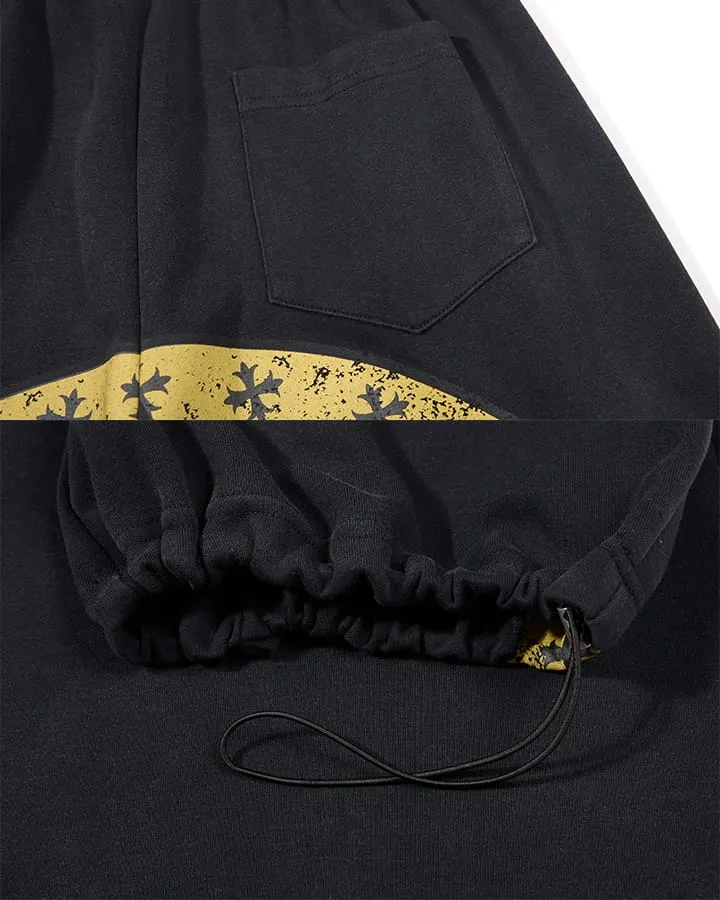 KIIKIO Vintage Wide Leg Back Graphic Track Pants