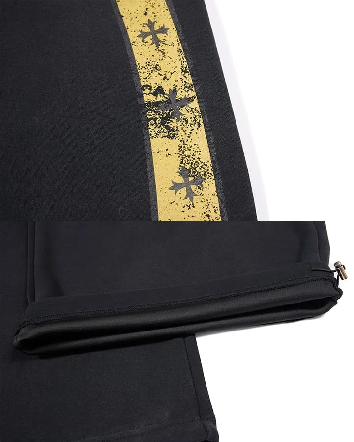 KIIKIO Vintage Wide Leg Back Graphic Track Pants