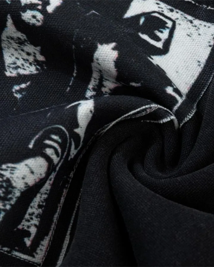 KIIKIO Vintage Washed Graphic Cross Zip Hoodie