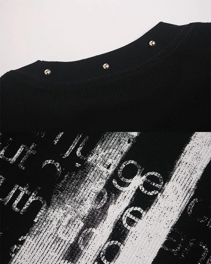 KIIKIO Gothic Cross Graphic Oversized T-Shirt