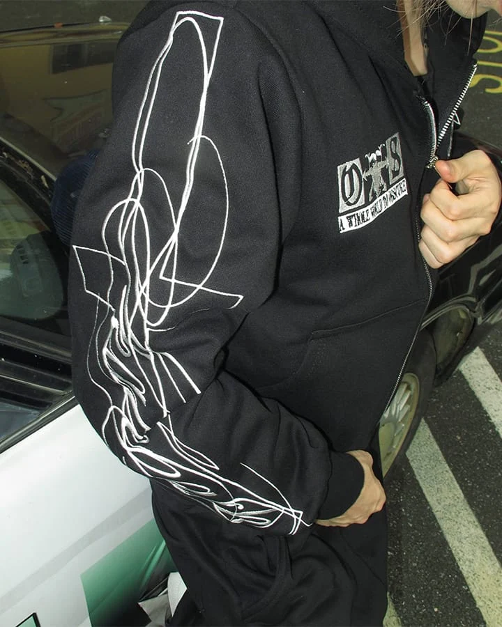 KIIKIO Undead Knight Zip Hoodie