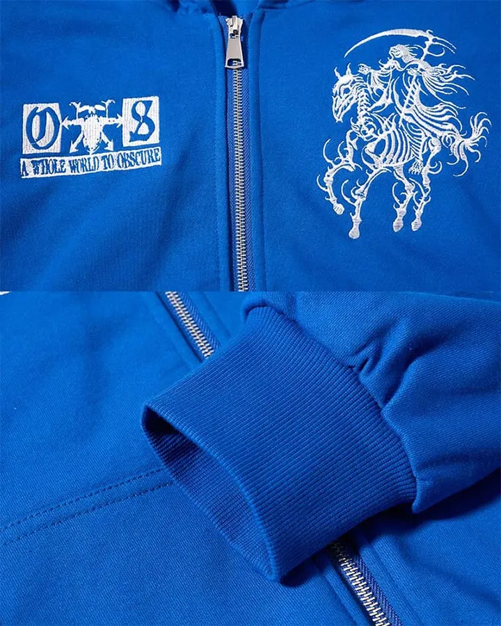 KIIKIO Undead Knight Zip Hoodie