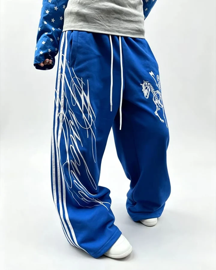 KIIKIO Undead Knight Wide Leg Sweatpants